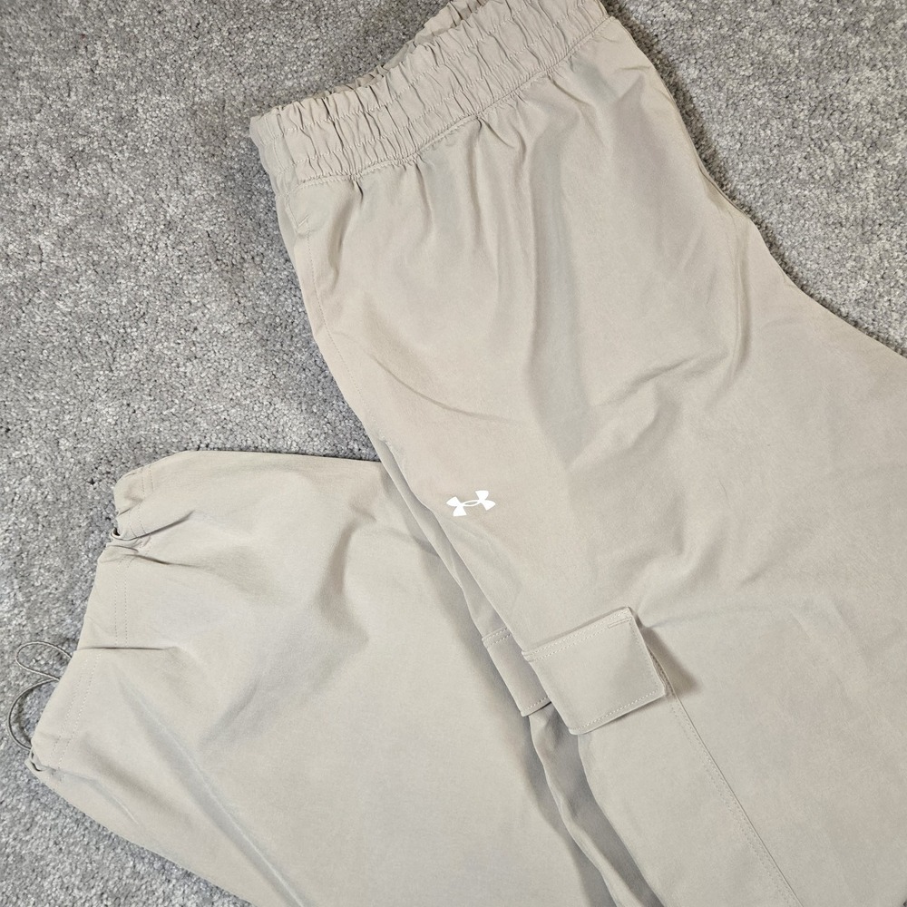 Under Armour Women's UA Rival Woven Cargo Pants Green Small Gorpcore Athleisure